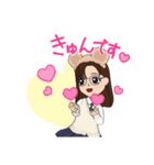 制服女子のアバタースタンプ（個別スタンプ：6）
