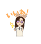 制服女子のアバタースタンプ（個別スタンプ：8）