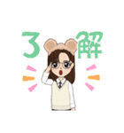 制服女子のアバタースタンプ（個別スタンプ：10）