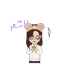 制服女子のアバタースタンプ（個別スタンプ：11）