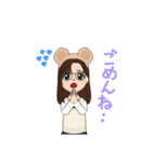 制服女子のアバタースタンプ（個別スタンプ：14）