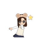 制服女子のアバタースタンプ（個別スタンプ：31）