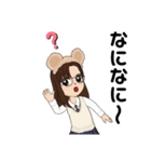 制服女子のアバタースタンプ（個別スタンプ：32）