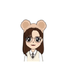 制服女子のアバタースタンプ（個別スタンプ：37）