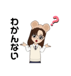 制服女子のアバタースタンプ（個別スタンプ：39）
