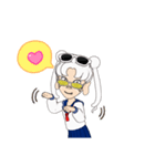 白髪JKスタンプ（個別スタンプ：15）