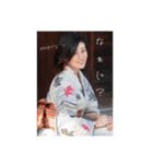 日本の夏 浴衣（個別スタンプ：6）