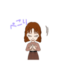 大学女子  アバター（個別スタンプ：12）