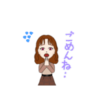 大学女子  アバター（個別スタンプ：15）