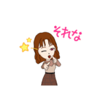 大学女子  アバター（個別スタンプ：16）