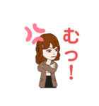 大学女子  アバター（個別スタンプ：21）