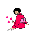 女和装（個別スタンプ：8）