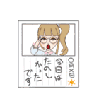 冬に使えるスタンプ癒やされる女子たち（個別スタンプ：11）