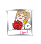 冬に使えるスタンプ癒やされる女子たち（個別スタンプ：21）