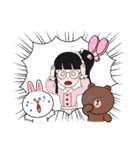 冬に使えるスタンプ癒やされる女子たち（個別スタンプ：34）