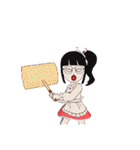 冬に使えるスタンプ癒やされる女子たち（個別スタンプ：37）