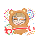 冬に使えるスタンプ癒やされる女子たち（個別スタンプ：40）