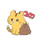 あけまして にこにこうんこ（個別スタンプ：13）