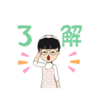 女の子アバタースタンプ1（個別スタンプ：10）