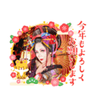 美豚ママ【真由美ちゃん】お正月（個別スタンプ：3）