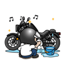 クルーザーバイク男子 挨拶スタンプ（個別スタンプ：38）