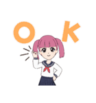女子中学生キラちゃん（個別スタンプ：1）