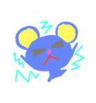 青いマウス（個別スタンプ：3）