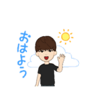 モジャモジャな人（個別スタンプ：5）