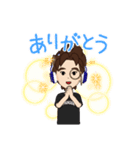 オリジナルとんがり頭アバター（個別スタンプ：2）
