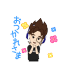 オリジナルとんがり頭アバター（個別スタンプ：4）