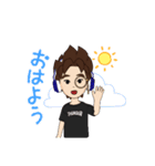 オリジナルとんがり頭アバター（個別スタンプ：5）