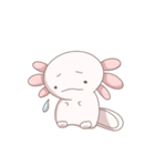 八の字眉毛のウーパールーパー（個別スタンプ：8）