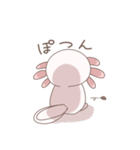 八の字眉毛のウーパールーパー（個別スタンプ：9）