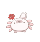 八の字眉毛のウーパールーパー（個別スタンプ：10）