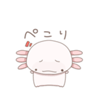 八の字眉毛のウーパールーパー（個別スタンプ：15）