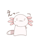 八の字眉毛のウーパールーパー（個別スタンプ：16）