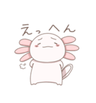 八の字眉毛のウーパールーパー（個別スタンプ：18）