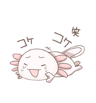 八の字眉毛のウーパールーパー（個別スタンプ：20）