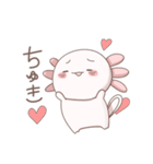 八の字眉毛のウーパールーパー（個別スタンプ：23）