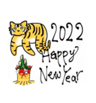 虎ちゃん 新年のご挨拶 2022（個別スタンプ：1）