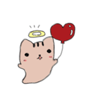 幽霊にゃんこ〜ゆうにゃー。（個別スタンプ：1）
