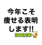 新年デブ返信【ぽっちゃりも使える】（個別スタンプ：12）