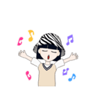 ショートヘア「女」（個別スタンプ：12）