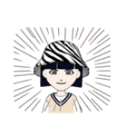 ショートヘア「女」（個別スタンプ：13）