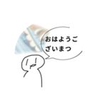 落書き君と謎の筆箱君（個別スタンプ：38）