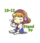 無線とう子ちゃんの10コード（個別スタンプ：9）