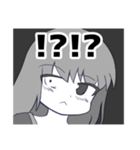 白黒はっきりしない少女（個別スタンプ：4）