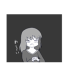 白黒はっきりしない少女（個別スタンプ：12）