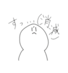 白いおひとスタンプ2（個別スタンプ：6）