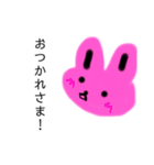 うさぎ スタンプ 手書き2（個別スタンプ：13）